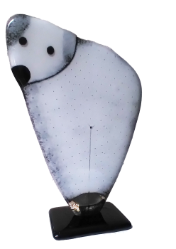 Polarbär aus Fusingglas